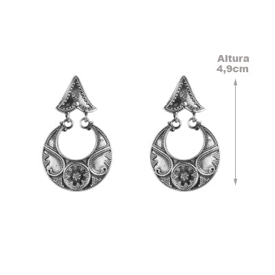 Brinco de Prata Trabalhado- 59518