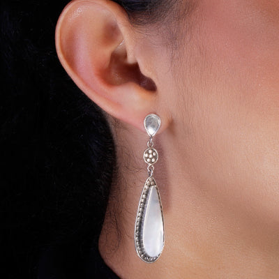 Brinco de Prata com Madrepérola- 59558