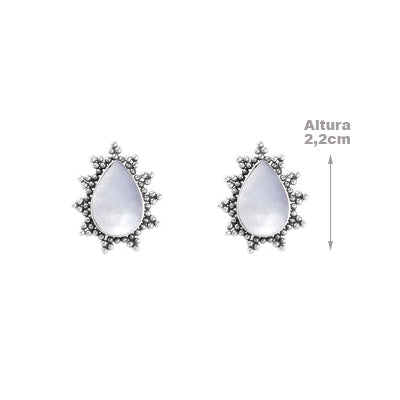 Brinco de Prata com Madrepérola- 59570