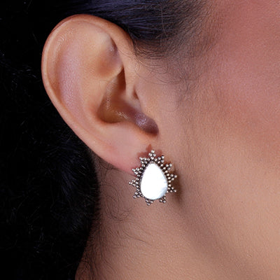 Brinco de Prata com Madrepérola- 59570