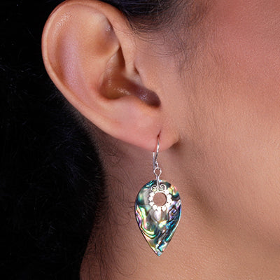 Brinco de Prata com Abalone - 59595