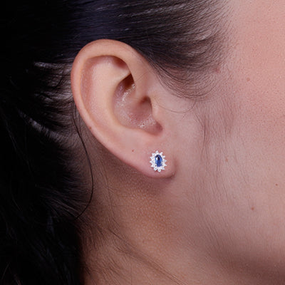 Brinco de Prata com Zircônia - 59636