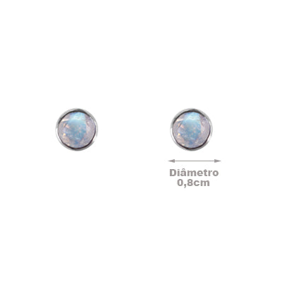 Brinco de Prata com Pedra da Lua - 59751
