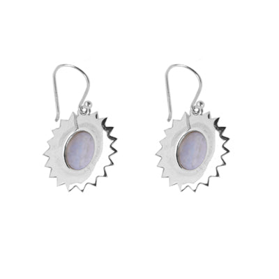 Brinco de Prata com Pedra da Lua - 59795