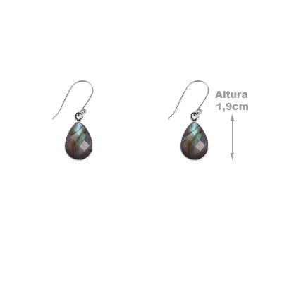 Brinco de Prata com Labradorita- 59828