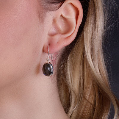 Brinco de Prata com Labradorita- 59834