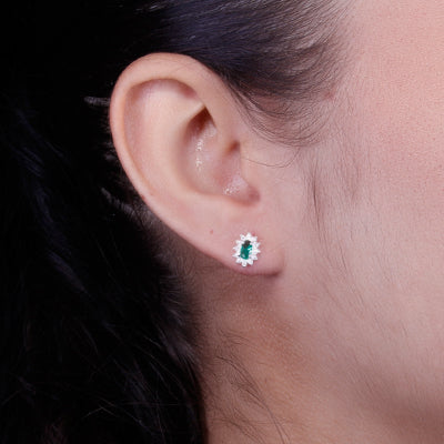 Brinco de Prata com Zircônia - 59908