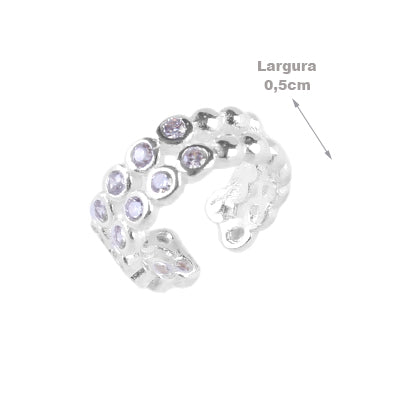 Piercing de Prata Pressão Para Orelha - 60208