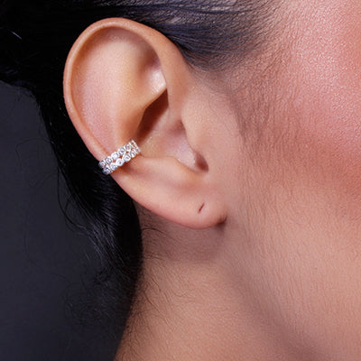 Piercing de Prata Pressão Para Orelha - 60208