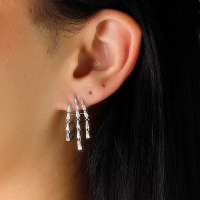 Argola de Prata com Zircônias - 60446