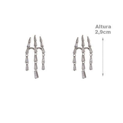 Argola de Prata com Zircônias - 60446