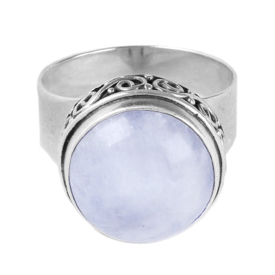 Anel de Prata com Pedra da Lua - 60509