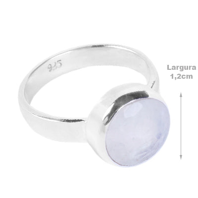 Anel de Prata com Pedra da Lua - 60542