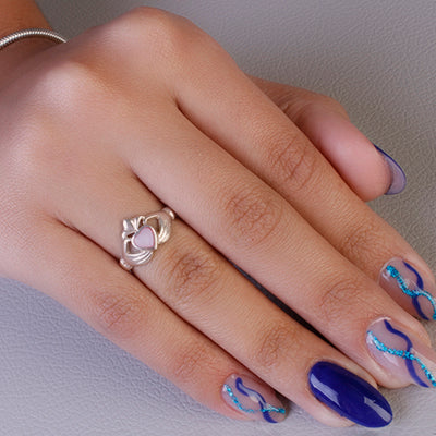 Anel de Prata Claddagh - 60707