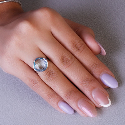 Anel de Prata com Topázio - 60782