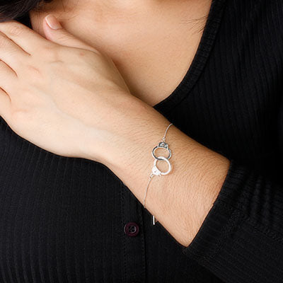 Pulseira de Prata Algemas - 60898