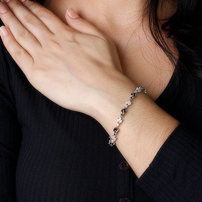 Pulseira de Prata com Zircônias - 60900