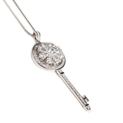 Gargantilha de Prata Chave - 60902