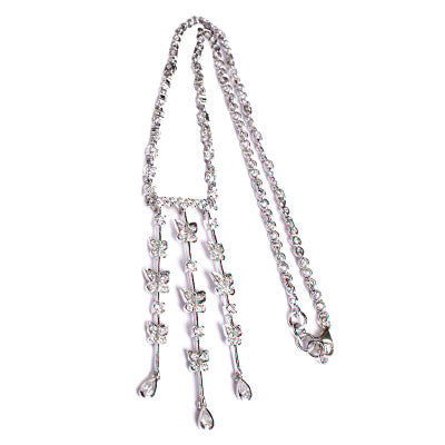 Gargantilha de Prata Borboletas - 60913