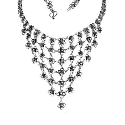 Gargantilha de Prata Indiana - 60924