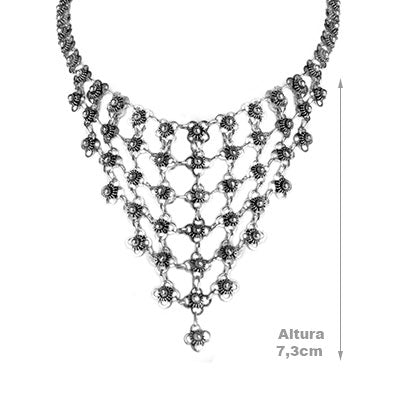 Gargantilha de Prata Indiana - 60924