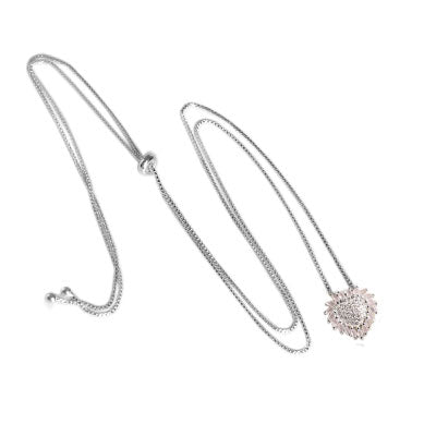 Gargantilha de Prata Coração - 60932