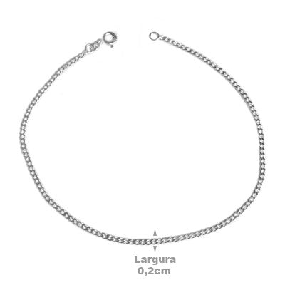 Tornozeleira de Prata Elos - 60976