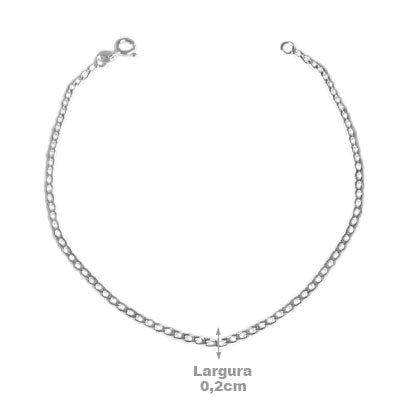 Tornozeleira de Prata Elos - 60977