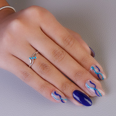 Anel de Prata com Turquesa - 61310