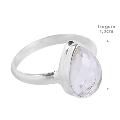 Anel de prata com cristal- 62019