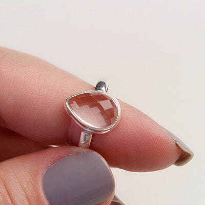 Anel de prata com cristal- 62019