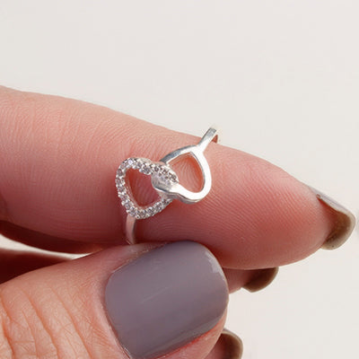 Anel de Prata Coração - 62033