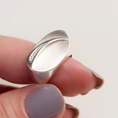 Anel de Prata com Zircônia - 62041