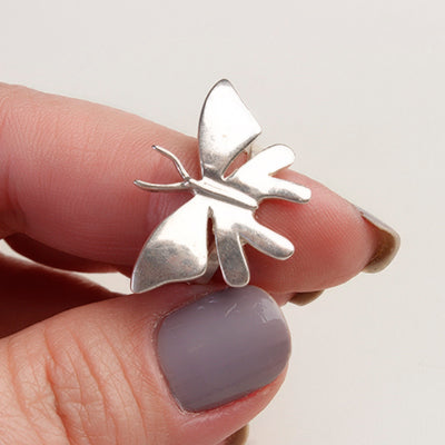 Anel de Prata com Borboleta - 62112