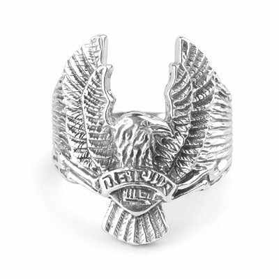 Anel de Prata com Águia - 62121 - soprata