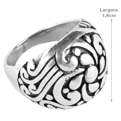 Anel de prata Trabalhado- 62128
