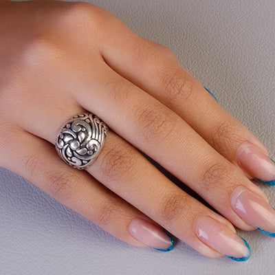 Anel de prata Trabalhado- 62128