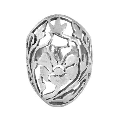Anel de Prata Flor - 62130 - soprata