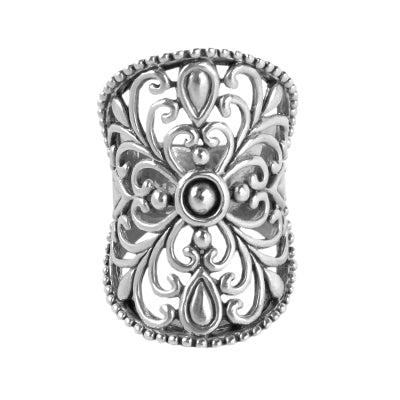 Anel de prata com Flor- 62157