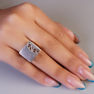 Anel de Prata Vazado - 62188 - soprata