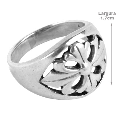 Anel de Prata Vazado - 62197 - soprata