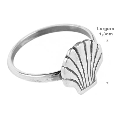 Anel de Prata Concha - 62220