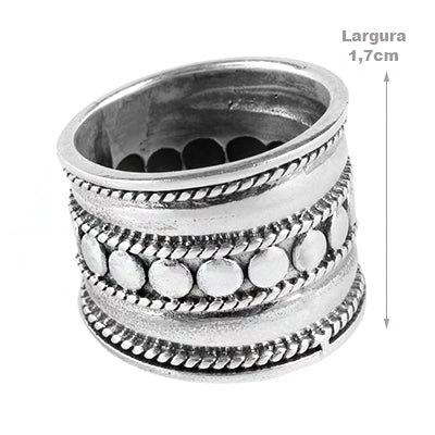 Anel de prata Trabalhado- 62250