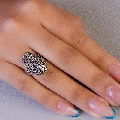 Anel de Prata Hamsa - 62263