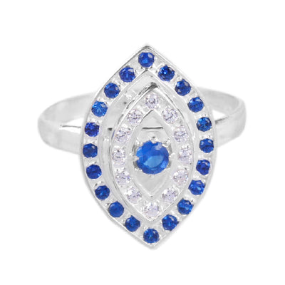 Anel de Prata com Olho Grego- 62266