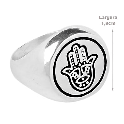 Anel de Prata Hamsa - 62276 - soprata