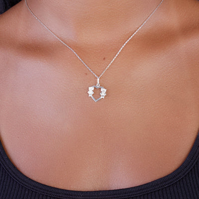 Pingente de Prata Meninas - 62515