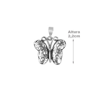 Pingente de Prata Borboleta - 62526