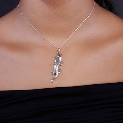 Pingente de Prata Lagarto - 62603