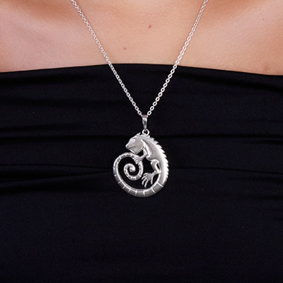 Pingente de Prata Iguana - 62609